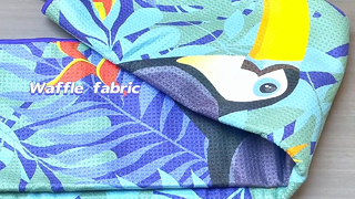 맞춤형 비치 타월 부드러운 내구성 및 모래 없음