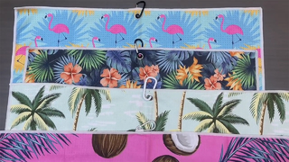 프린트된 골프 타올 퀵 드라이 마이크로파이버