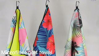 와플 골프 타올 초흡수성 속건성